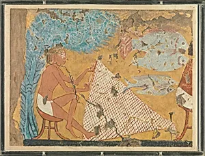 Man Making a Net, Tomb of Ipuy by Norman de Garis Davies