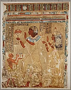 Neferhotep and Wife Offering, Tomb of Neferhotep