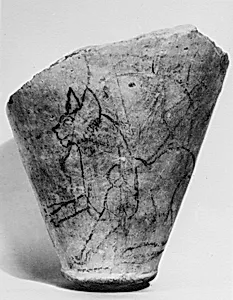 Ostracon with the Drawing of a Cat