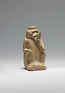 Perfume vessel in shape of a monkey