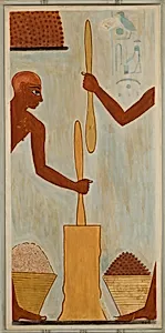 Pounding Meal, Tomb of Rekhmire by Nina de Garis Davies