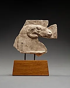 Relief plaque with ram's head