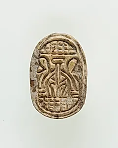 Scarab Decorated with Symbol of Unification