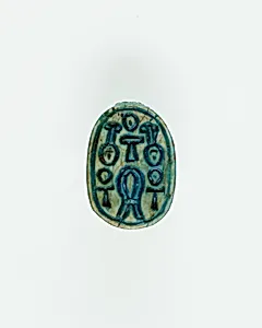 Scarab Incised with Hieroglyphs