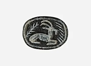 Scarab Inscribed with a Crouching Ibex