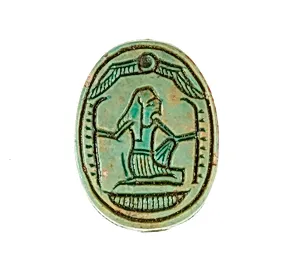 Scarab Inscribed with a Hieroglyphic Motif