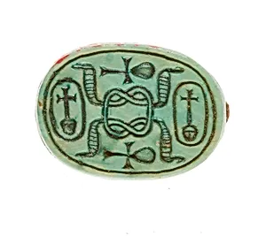 Scarab Inscribed with a Hieroglyphic Motif