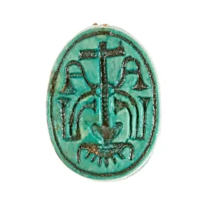 Scarab Inscribed with a Hieroglyphic Motif