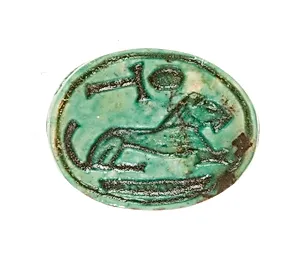 Scarab Inscribed with a Hieroglyphic Motif