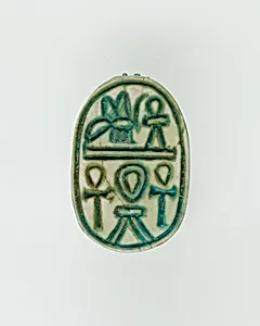 Scarab Inscribed with Hieroglyphs