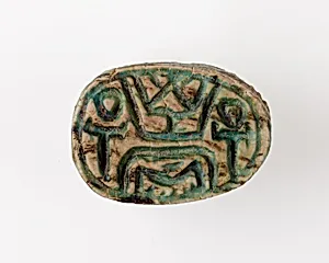 Scarab Inscribed with Hieroglyphs