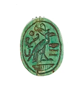 Scarab Lord of the Two Lands Maatkare (Hatshepsut), with Nekhbet Vulture Wearing the Double Crown