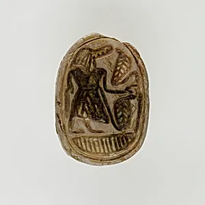 Scarab with Sobek and Uraei