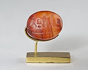 Scaraboid Bead with a device referring to Ptah