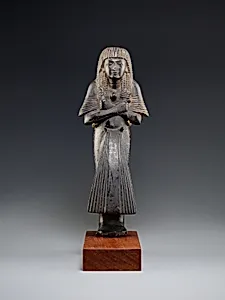 Shabti of Meryre with a ba-bird on his breast