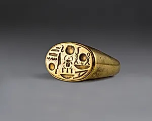Signet Ring with Tutankhamun's Throne Name