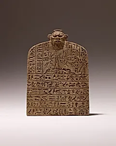Small Magical Stela with Shed dedicated by Nesamenemopet, son of Djedkhonsuiufankh