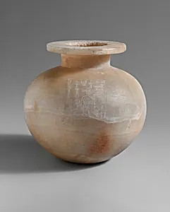 Spherical Jar Inscribed with Hatshepsut's Titles as Queen
