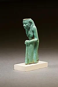 Statuette of a worn or aged woman, probably a goddess