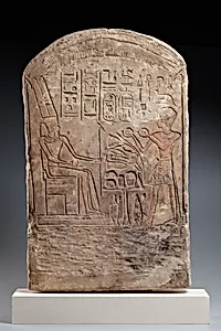 Stela of Amenhotep II Offering to Amun