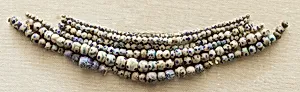 String of 4 Eyed Beads