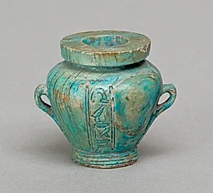 Toilet vase with two handles, inscribed for the Seal Bearer Kemes