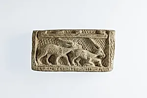 Two-Sided Plaque with Gazelles
