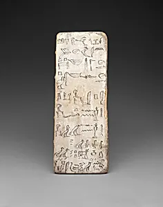 Writing board of an apprentice scribe
