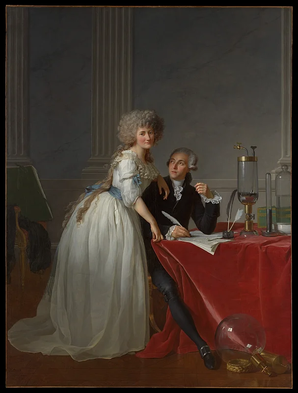 Antoine Laurent Lavoisier and His Wife (1788) by Jacques Louis David 18th Century Art — Antoine Laurent Lavoisier and His Wife (1788) by Jacques Louis David