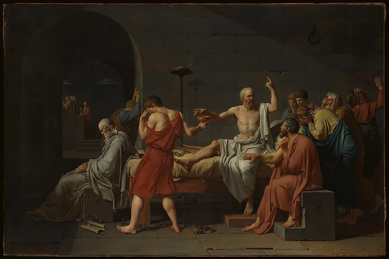 The Death of Socrates (1787) by Jacques Louis David Neoclassicism — The Death of Socrates (1787) by Jacques Louis David