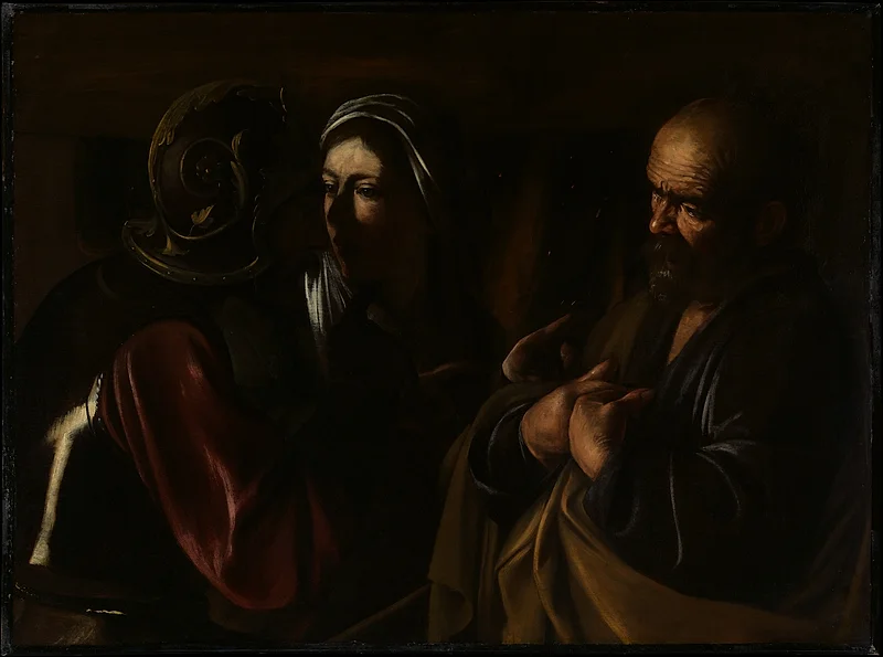 The Denial of Saint Peter (1610) by Caravaggio Baroque — The Denial of Saint Peter (1610) by Caravaggio