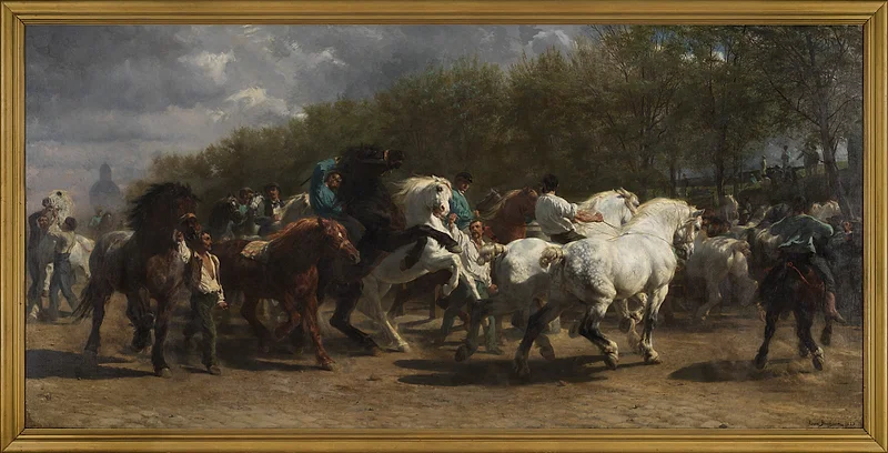 The Horse Fair (1852–55) by Rosa Bonheur Realism — The Horse Fair (1852–55) by Rosa Bonheur