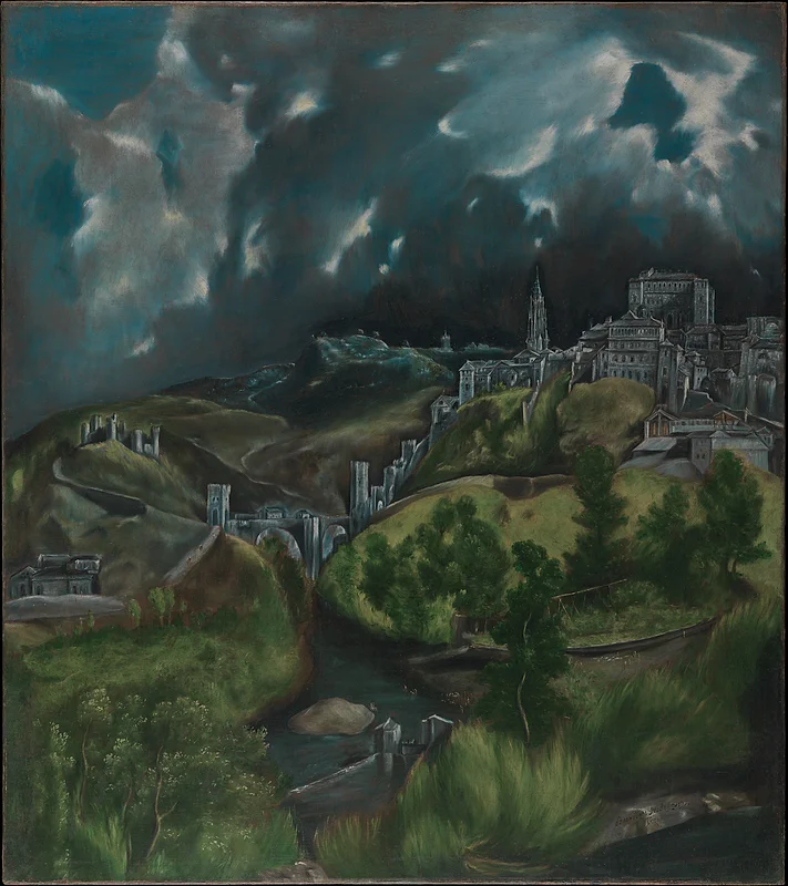 View of Toledo (c. 1600) by El Greco Mannerism — View of Toledo (c. 1600) by El Greco