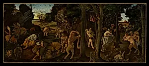 A Hunting Scene by Piero di Cosimo (Piero di Lorenzo di Piero d'Antonio)