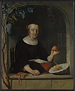 A Woman Seated at a Window