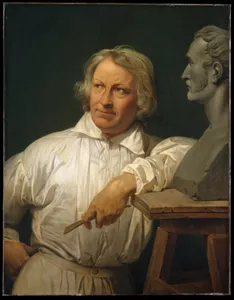 Bertel Thorvaldsen (1768–1844) with the Bust of Horace Vernet