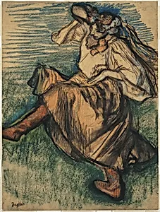 Dancer in Ukrainian Dress by Edgar Degas