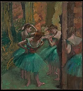 Dancers, Pink and Green