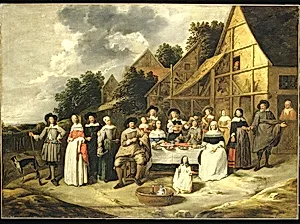 Group Portrait: A Wedding Celebration by Gillis van Tilborgh