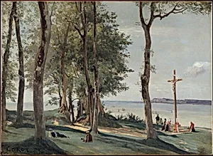 Honfleur: Calvary by Camille Corot