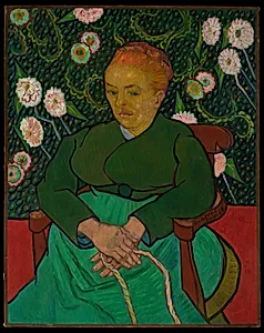 La Berceuse (Woman Rocking a Cradle; Augustine-Alix Pellicot Roulin, 1851–1930) by Vincent van Gogh