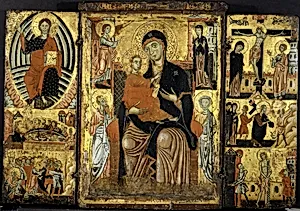 Madonna and Child Enthroned by Master of the Magdalen