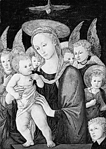 Madonna and Child with the Infant Saint John the Baptist and Angels by Master called Pseudo-Pier Francesco Fiorentino