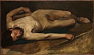 Male Nude by Edgar Degas