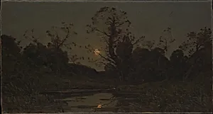 Moonrise by Henri-Joseph Harpignies