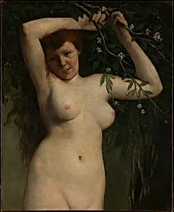Nude with Flowering Branch