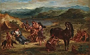 Ovid among the Scythians by Eugène Delacroix