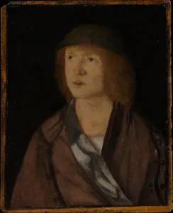Portrait of a Young Man; (reverse) Girl Making a Garland