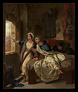 Rebecca and the Wounded Ivanhoe by Eugène Delacroix