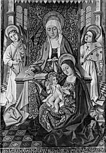Saint Anne Enthroned with the Virgin and Child by Osma Master